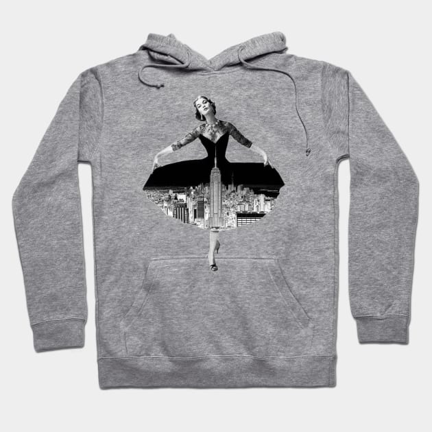 New York Woman Hoodie by Lost in Time